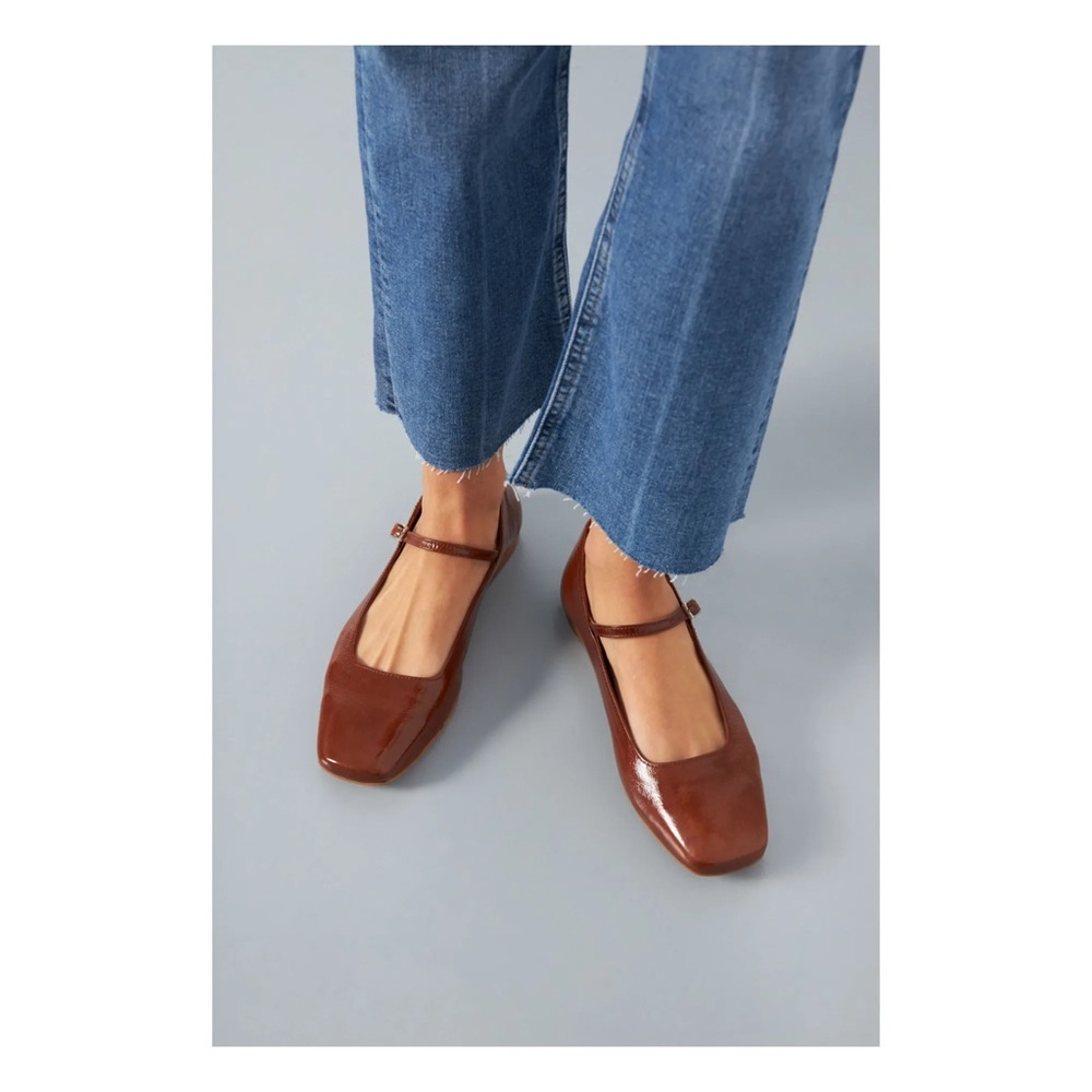 AUGUSTA Julieta patent ballerinas Size 38 - NWT